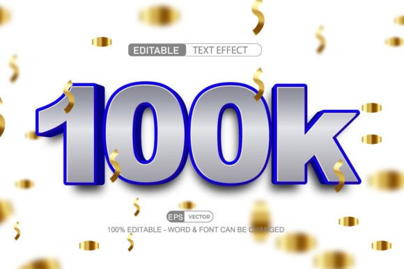 100k Followers 3D Editable Text Effect: A Powerful Tool for Social Media Content Creation