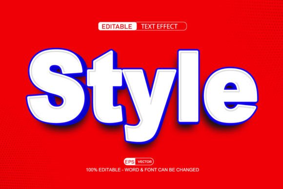 3D Editable Text Effect Vector for Creative Workflows