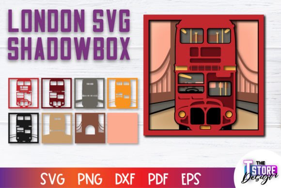 3D Layered London SVG Paper Cut File: A Creative Tool for Designers and Crafters