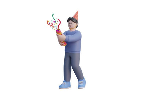 3D Man Open a Confetti: A Strategic Tool for Creative and Professional Success