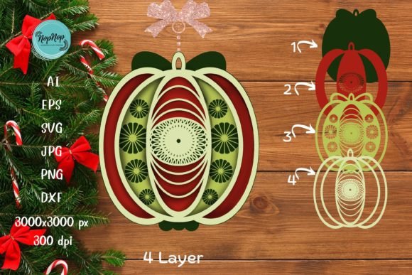3D Pomegranate Christmas Ornament V3: A Detailed Overview
