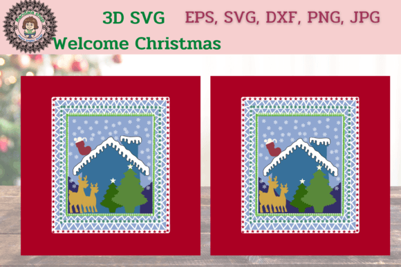 3D SVG Welcome Christmas: A Versatile Digital Design Resource