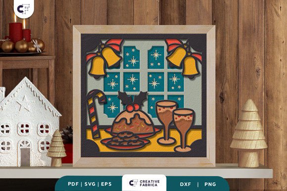 Christmas Cookies 3D Shadow Box Papercut: A Unique Craft for Holiday Decor