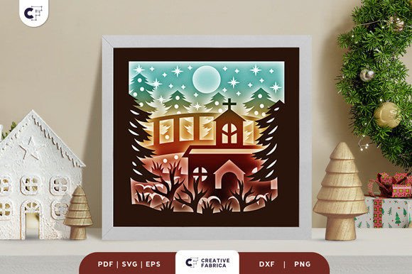Christmas Forest 3D Paper Cut