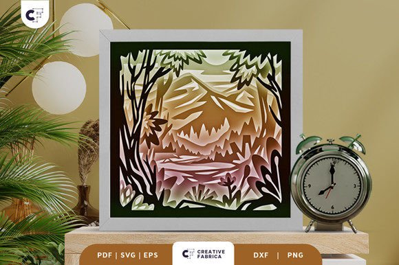 Explore the Beauty of Wild Forest 3D Layered Paper Cut