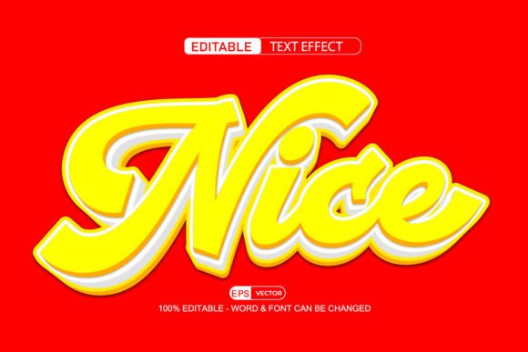 Nice 3D Editable Text Effect Vector