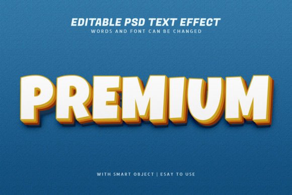 Premium 3D Text Effect Editable
