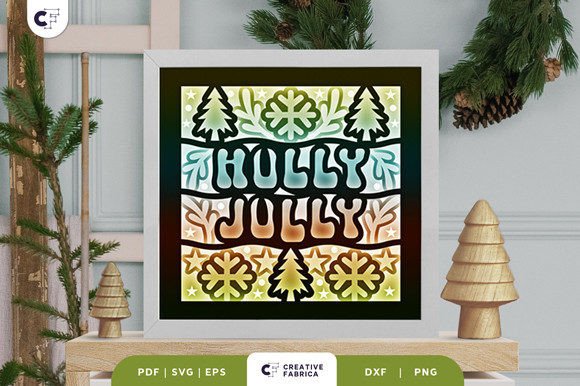 Retro Holly Jolly 3D Shadow Box: A Creative Tool for Crafting and Design