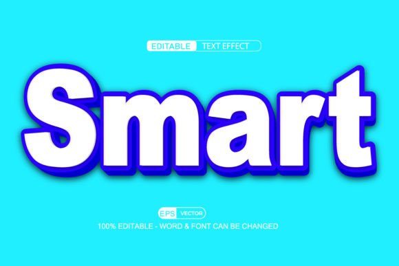 Smart 3D Editable Text Effect Vector