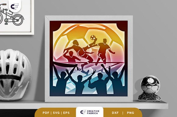 Soccer Tournament 3D Shadow Box Papercut: A Creative Way to Celebrate the Beautiful Game