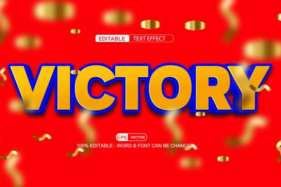 Victory 3D Editable Text Effect Vector: A Strategic Tool for Creative Professionals